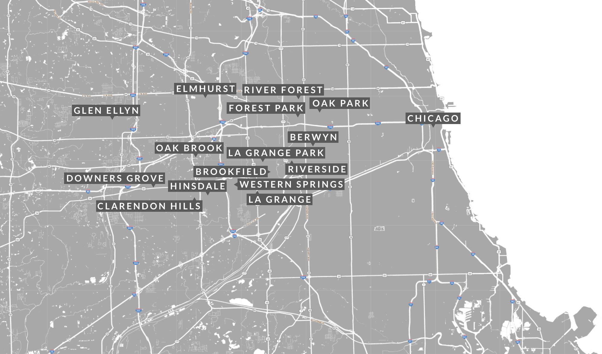Chicago Area Map